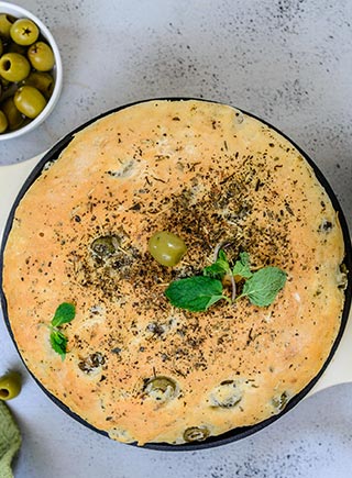 No-Knead Olive Bread